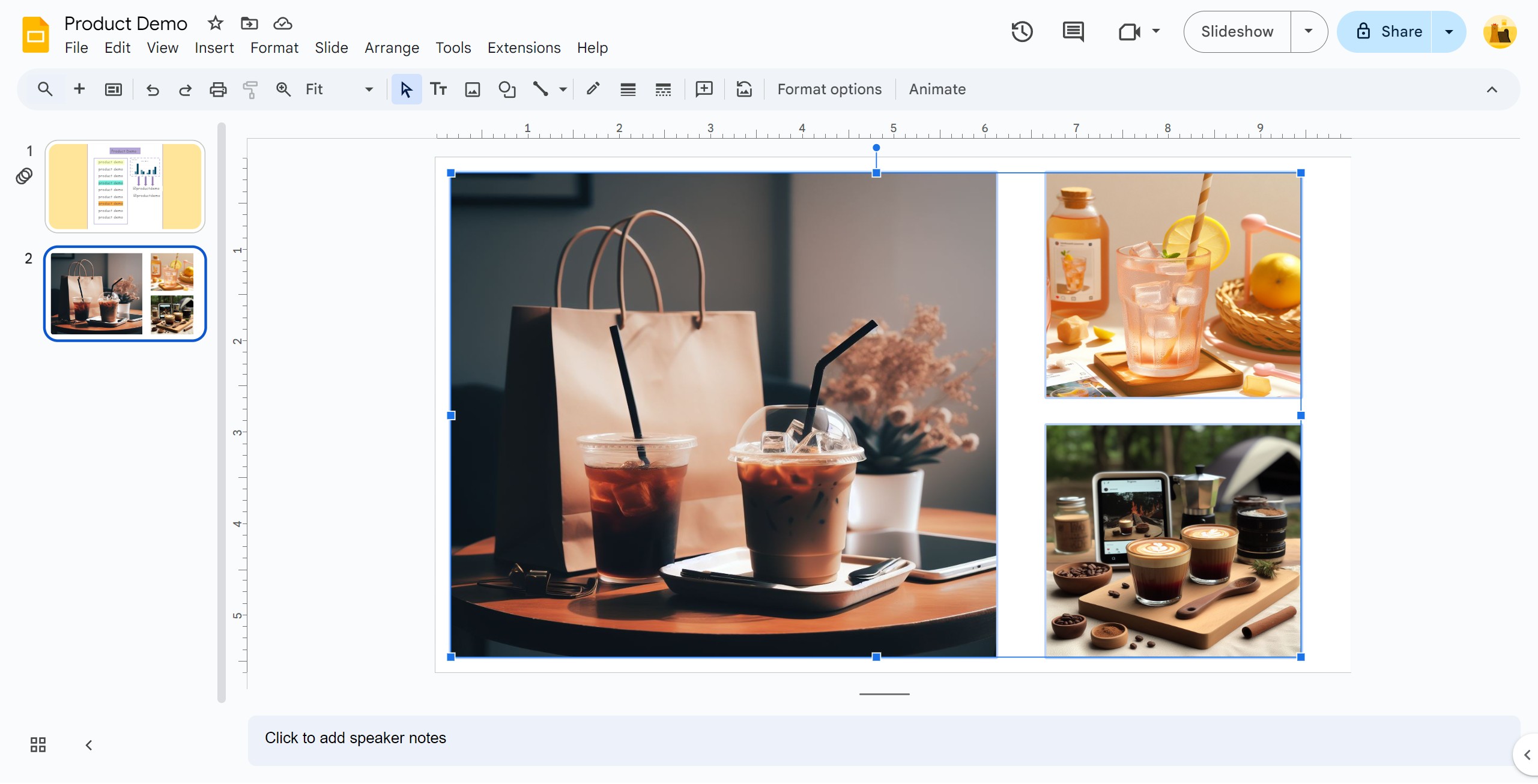 <p>Select all the images you want to adjust.</p>
