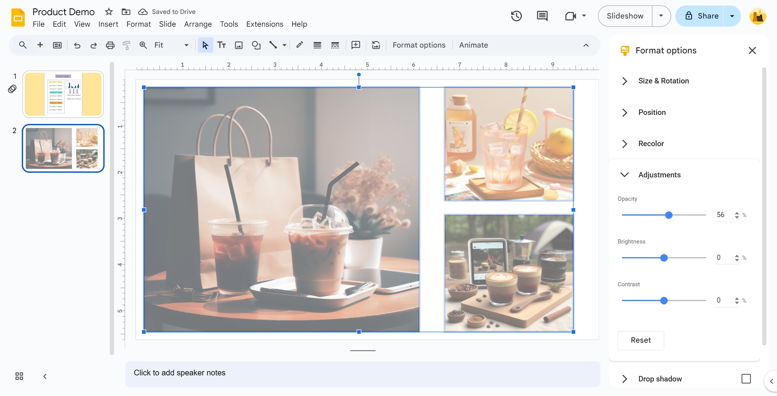 <p>Got it! Next, the method for setting partial opacity on the same image.</p>