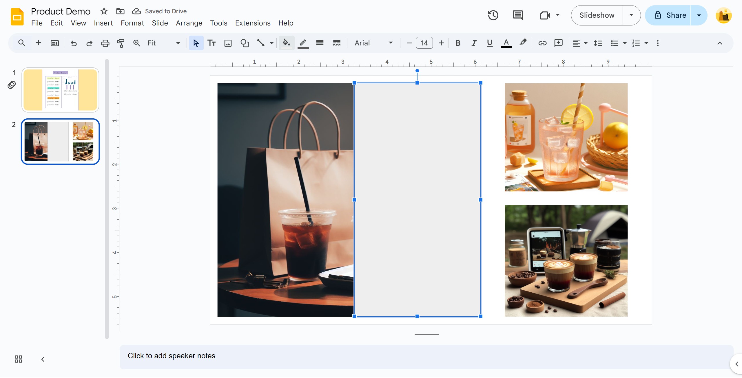 <p>Click Fill color</p>